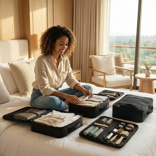 Set de rangement DIVENIA 7 pièces - Organisateurs de valise pour voyage organisé